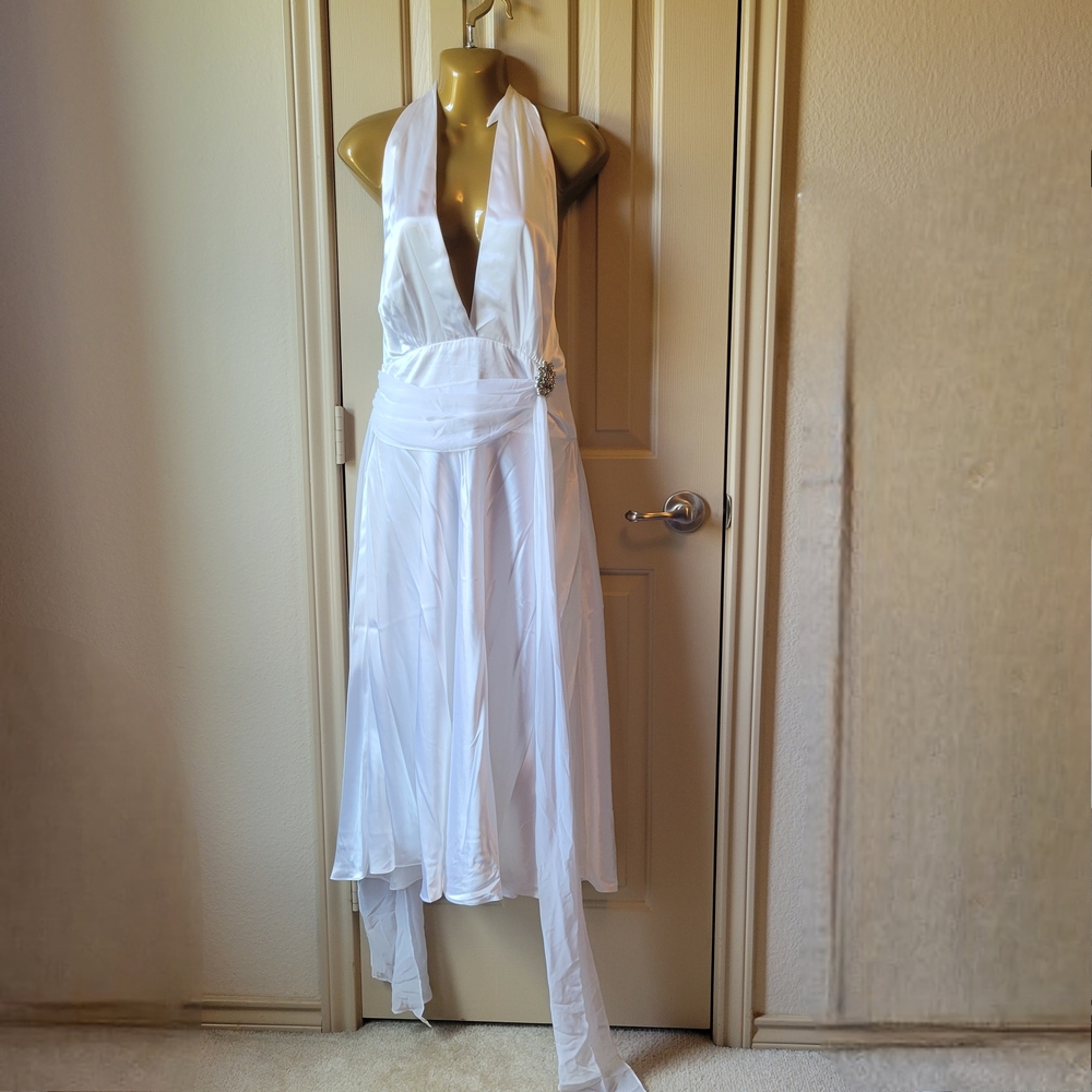Bari Jay White Backless Dress